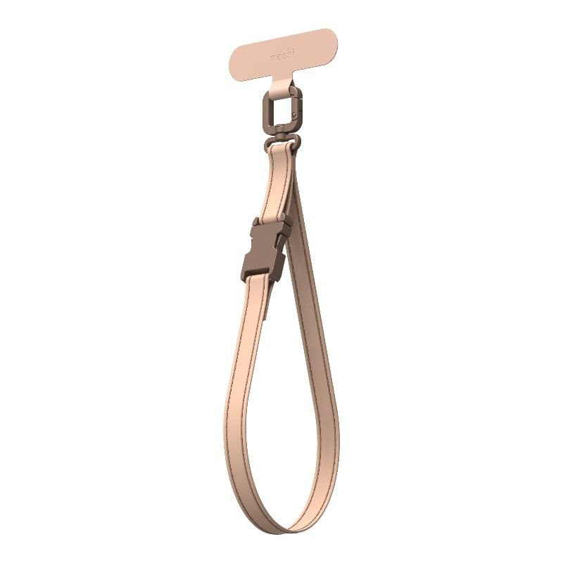 Moshi 2-in-1 Wrist & Body Strap with Adapter - Cordino per telefono in ecopelle (marrone Milktea) - 12