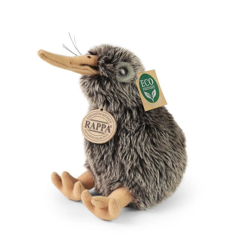 Rappa - Peluche realistico mascotte Kiwi seduto 15 cm Eco-Friendly - 5