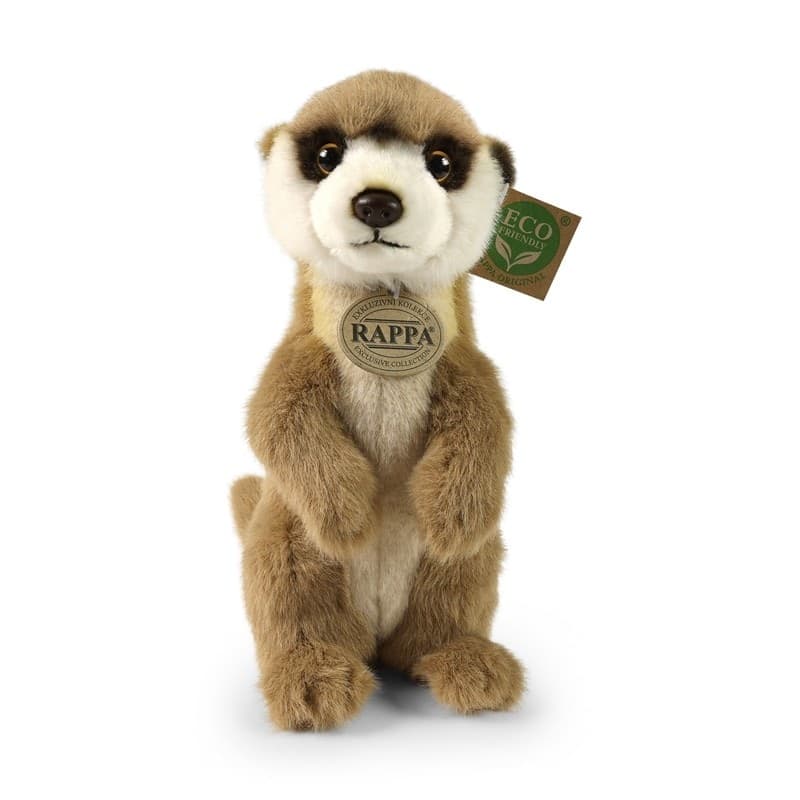 Rappa - Peluche realistico mascotte suricato in piedi 23 cm Collezione morbida ed ecologica - 8