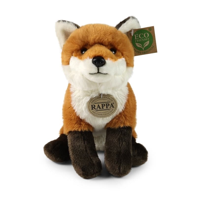 Rappa - Peluche mascotte realistica volpe seduta 23 cm Eco-Friendly Soft Collection - 2
