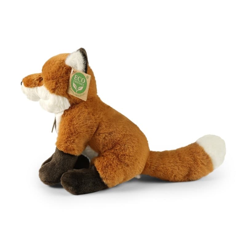 Rappa - Peluche mascotte realistica volpe seduta 23 cm Eco-Friendly Soft Collection - 3