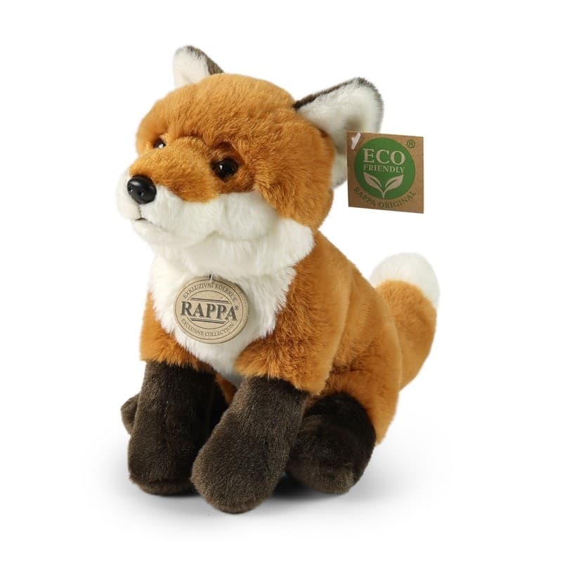 Rappa - Peluche mascotte realistica volpe seduta 23 cm Eco-Friendly Soft Collection - 7