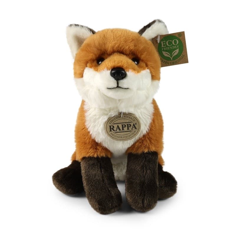 Rappa - Peluche mascotte realistica volpe seduta 23 cm Eco-Friendly Soft Collection - 8