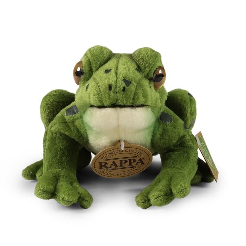 Rappa - Peluche realistico rana verde peluche 19 cm Eco-Friendly - 2