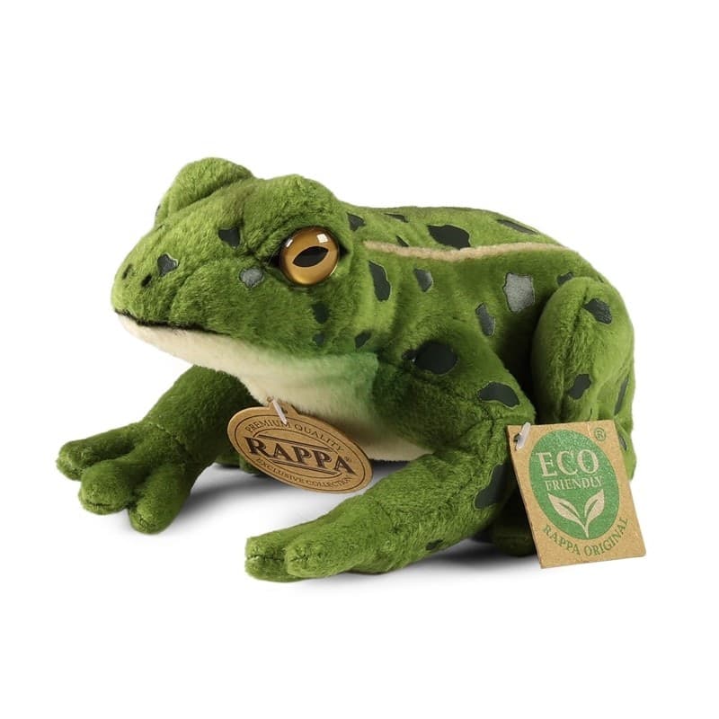 Rappa - Peluche realistico rana verde peluche 19 cm Eco-Friendly - 6