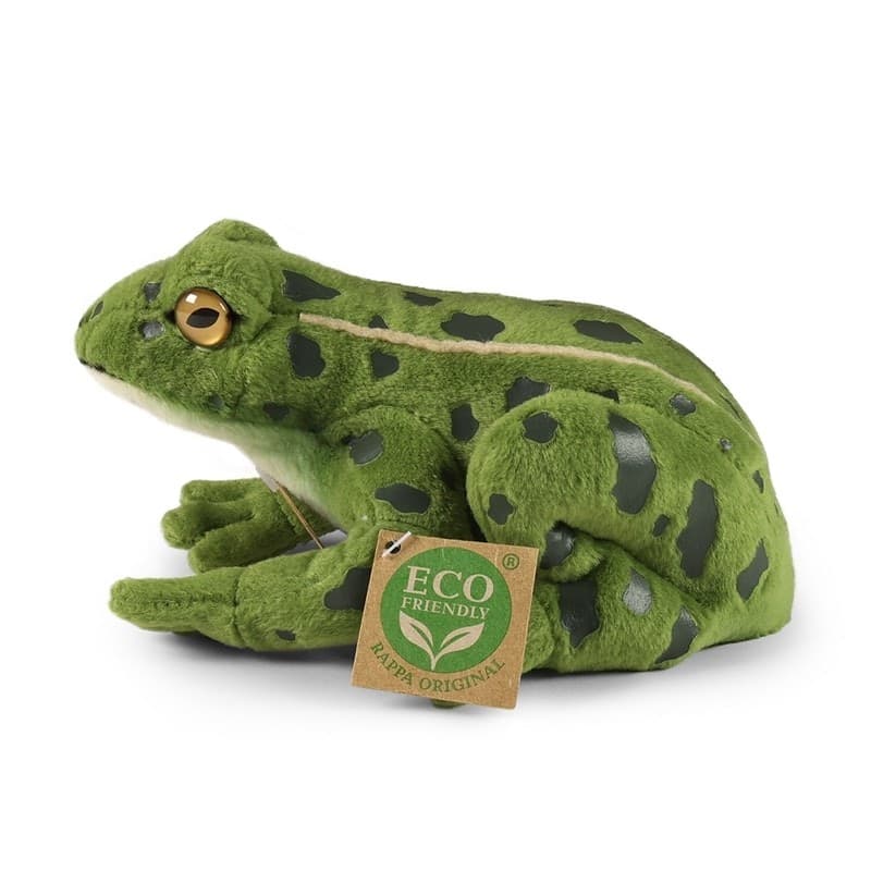 Rappa - Peluche realistico rana verde peluche 19 cm Eco-Friendly - 8