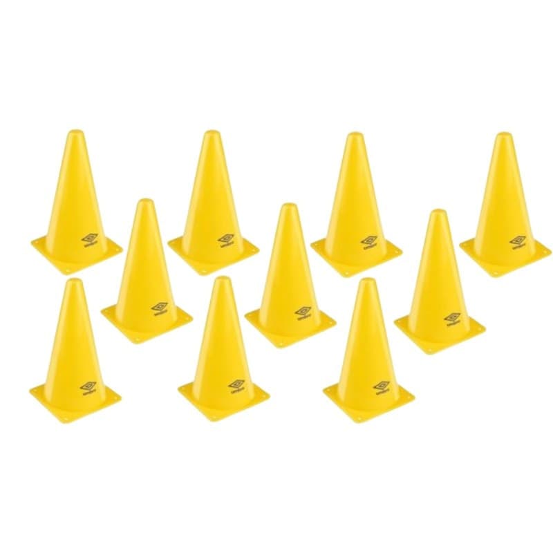 Umbro - Set di 10 coni da allenamento (gialli) - 2