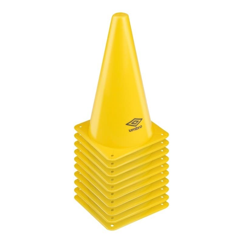 Umbro - Set di 10 coni da allenamento (gialli) - 6