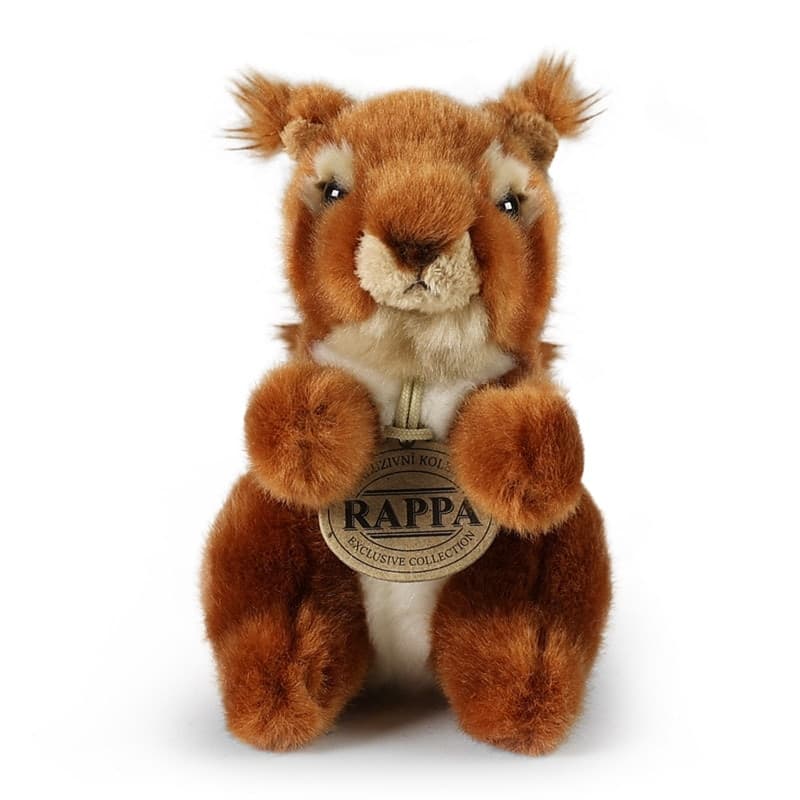 Rappa - Scoiattolo di peluche realistico, 16 cm, ecologico - 2