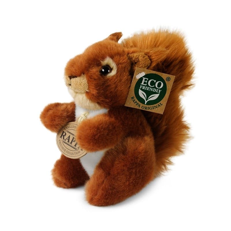Rappa - Scoiattolo di peluche realistico, 16 cm, ecologico - 5