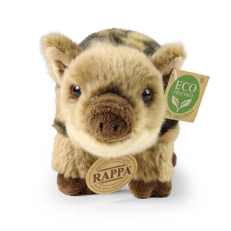 Rappa - Mascotte realistica di cinghiale in peluche, 21 cm, ecologica - 2