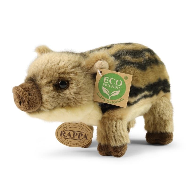 Rappa - Mascotte realistica di cinghiale in peluche, 21 cm, ecologica - 4