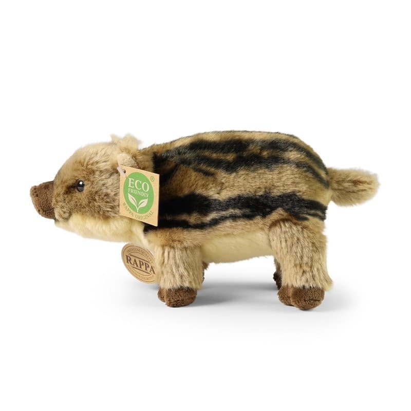 Rappa - Mascotte realistica di cinghiale in peluche, 21 cm, ecologica - 6