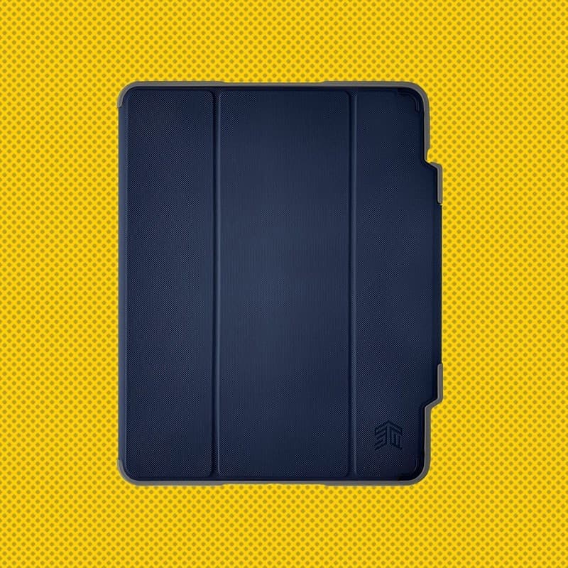 STM Dux Plus - Rugged Case for iPad 11" (2025) / 10.9" (2022) MIL-STD-810G with Apple Pencil Holder (Midnight Blue) - 4