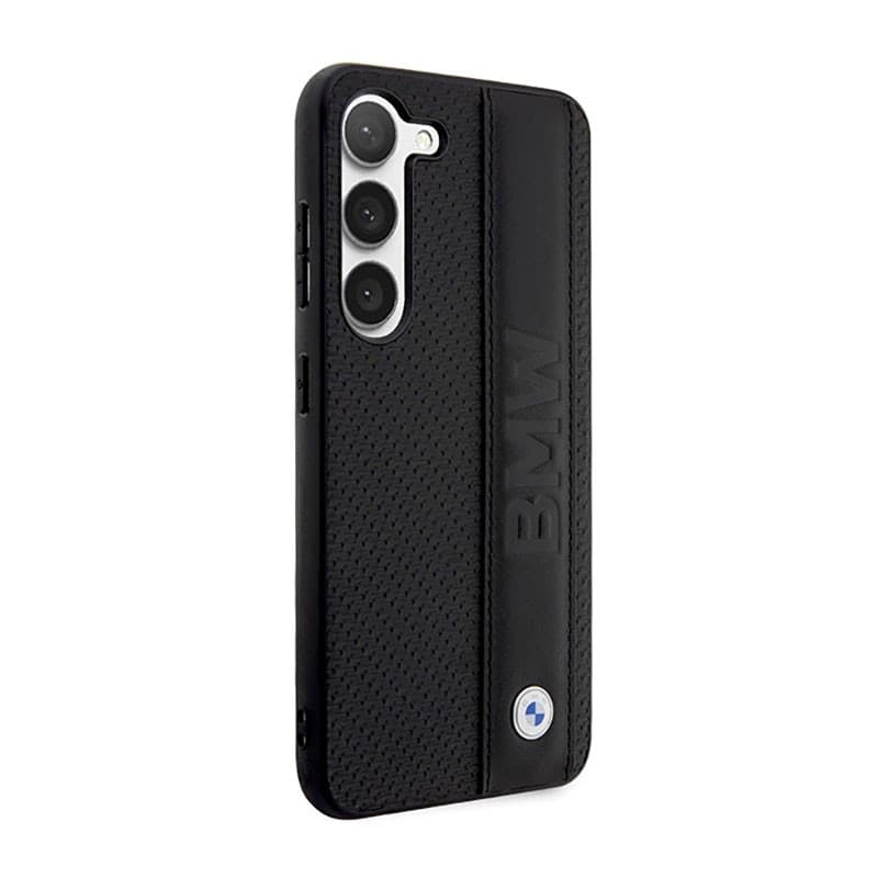 BMW Leather Textured & Stripe - Case for Samsung Galaxy S23 (Black) - 4
