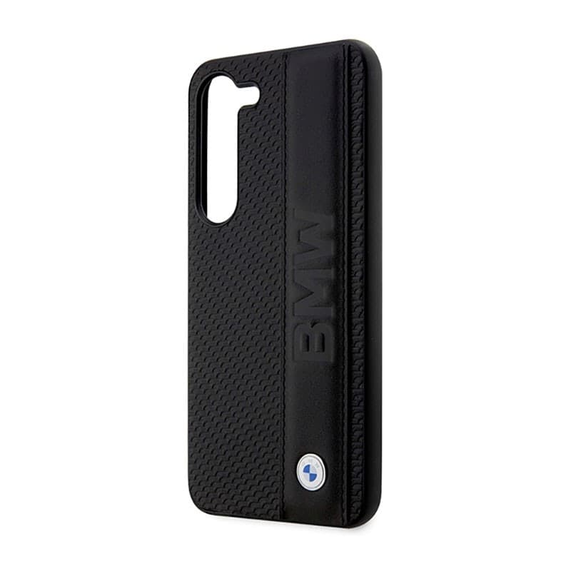 BMW Leather Textured & Stripe - Case for Samsung Galaxy S23 (Black) - 7