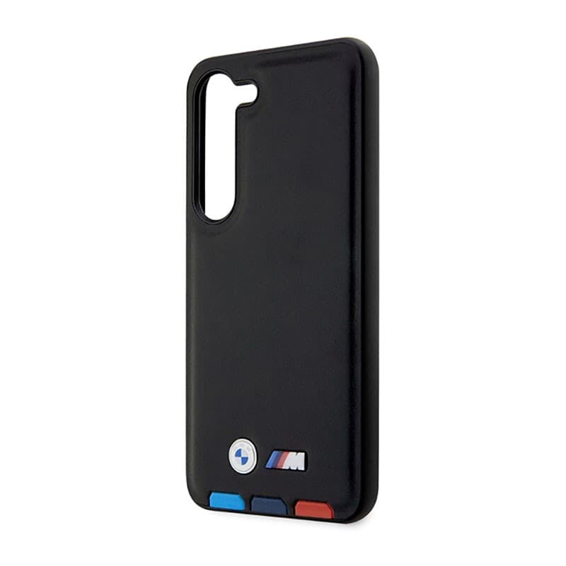 BMW Leather Hot Stamp Tricolor - Case for Samsung Galaxy S23+ (Black) - 6