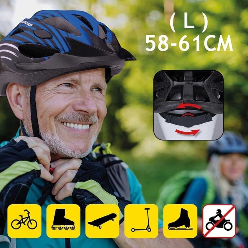 Dunlop - MTB Bike Helmet s. L (Blue) - 3