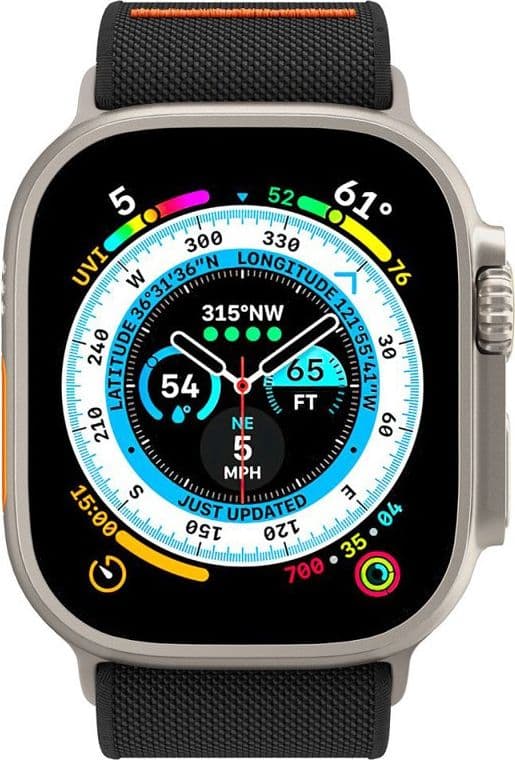 Spigen Fit Lite Ultra - Strap for Apple Watch 42/44/45/49 mm (Black) - 4