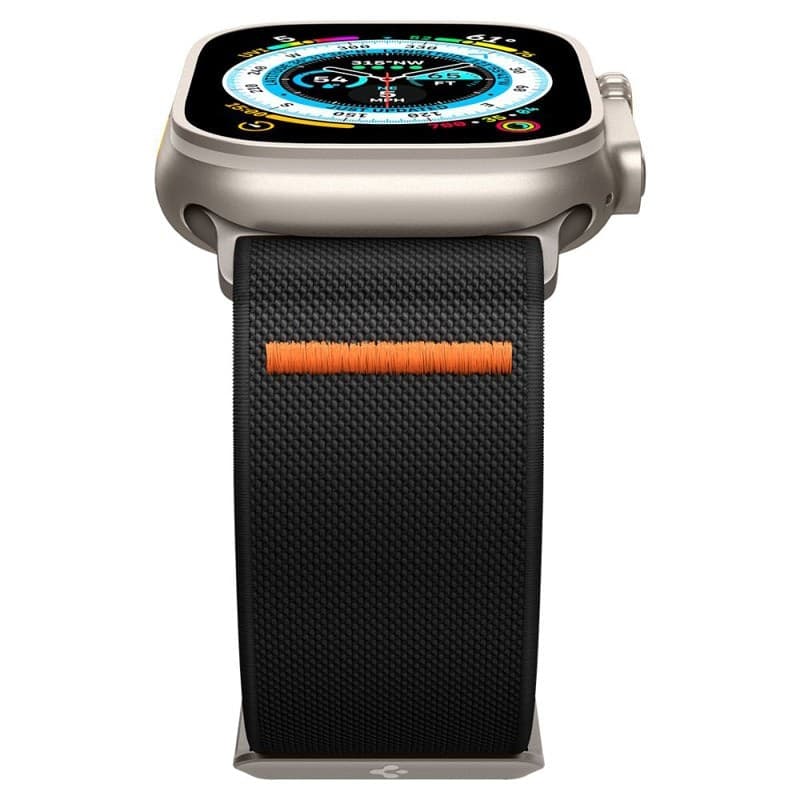 Spigen Fit Lite Ultra - Strap for Apple Watch 42/44/45/49 mm (Black) - 9