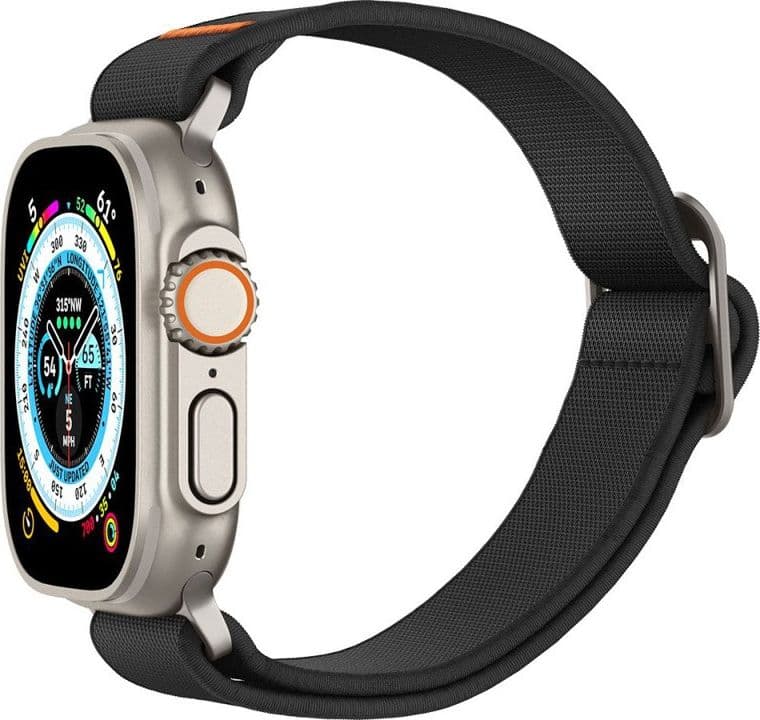 Spigen Fit Lite Ultra - Strap for Apple Watch 42/44/45/49 mm (Black) - 10