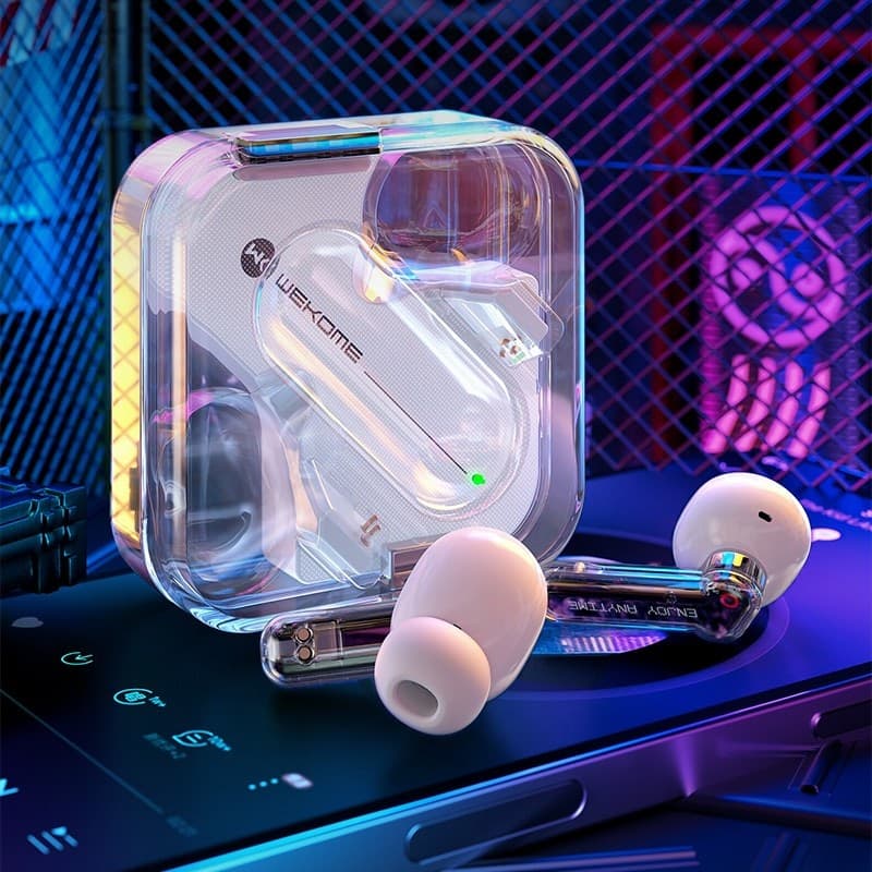 WEKOME V51 Vanguard Series - Bluetooth V5.1 TWS wireless headphones with charging case (Black) - 8