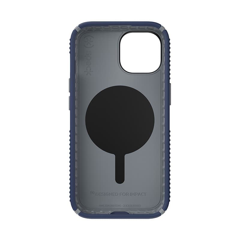 Speck Presidio2 Grip Magsafe - Custodia per iPhone 16e / iPhone 15 / iPhone 14 / iPhone 13 (Blu costiero / Grigio polvere / Bian - 5