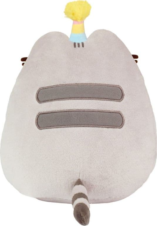 Pusheen - Peluche con cappello da compleanno e torta da 24 cm - 4