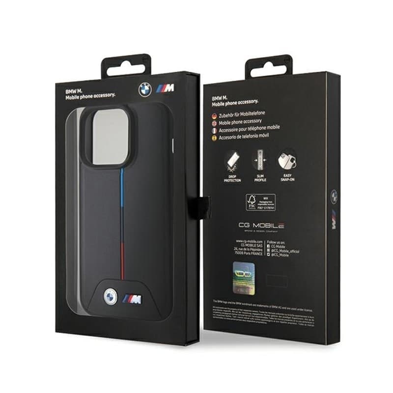 BMW Quilted Tricolor MagSafe - Case for iPhone 15 Pro (Black) - 8