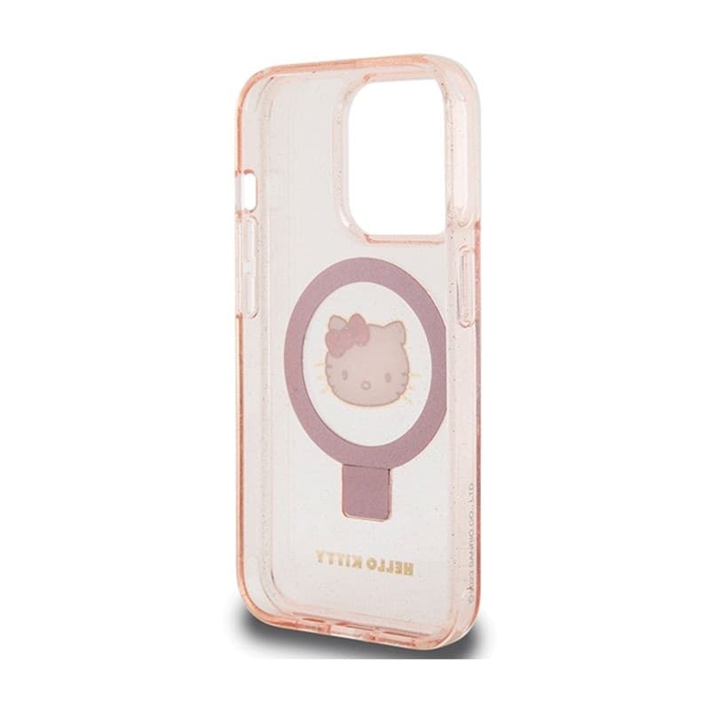 Hello Kitty Ring Stand Glitter Electrop Logo MagSafe - iPhone 15 Pro Case (pink) - 7