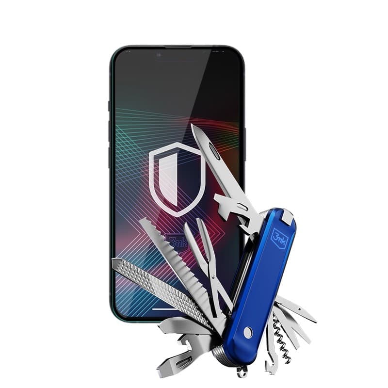 3mk HardGlass Max Lite - Tempered Glass for iPhone 14 / iPhone 13 / iPhone 13 Pro (Black) - 4