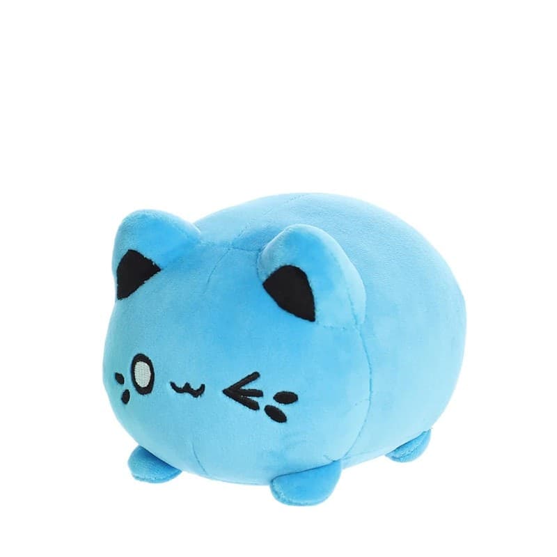 Tasty Peach - Plush Mascot 9 cm Electric Blue Meowchi - 5