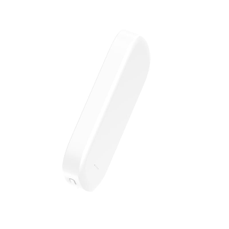 Crong MagSpot Power Bank - Power Bank wireless ultra sottile con MagSafe 5000 mAh, USB-C 20 W PD (bianco) - 10