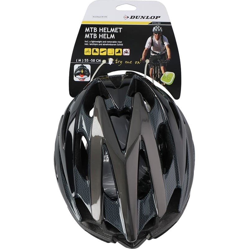 Dunlop - MTB Regulated Bike Helmet r. M 55-58 cm (black) - 2