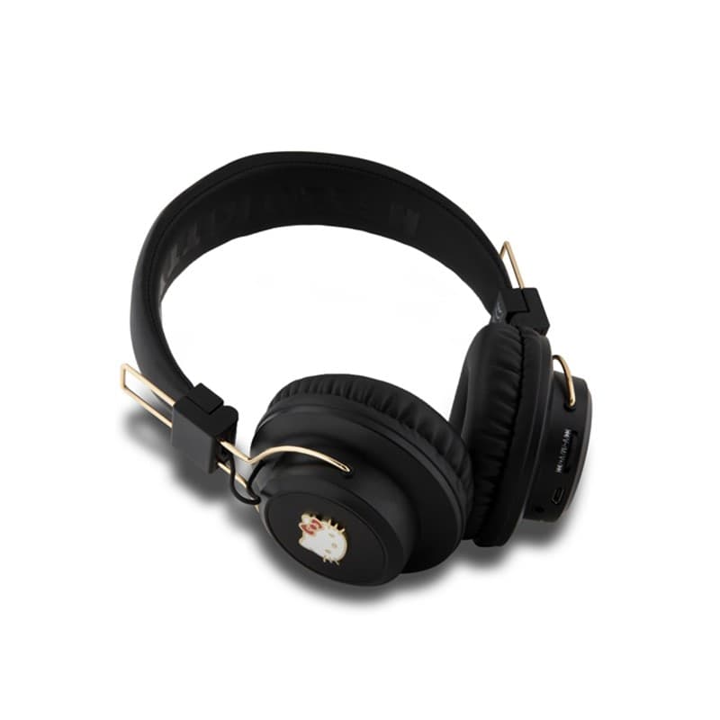 Hello Kitty Metal Logo Round Shape - Bluetooth V5.3 wireless in-ear headphones (black) - 2