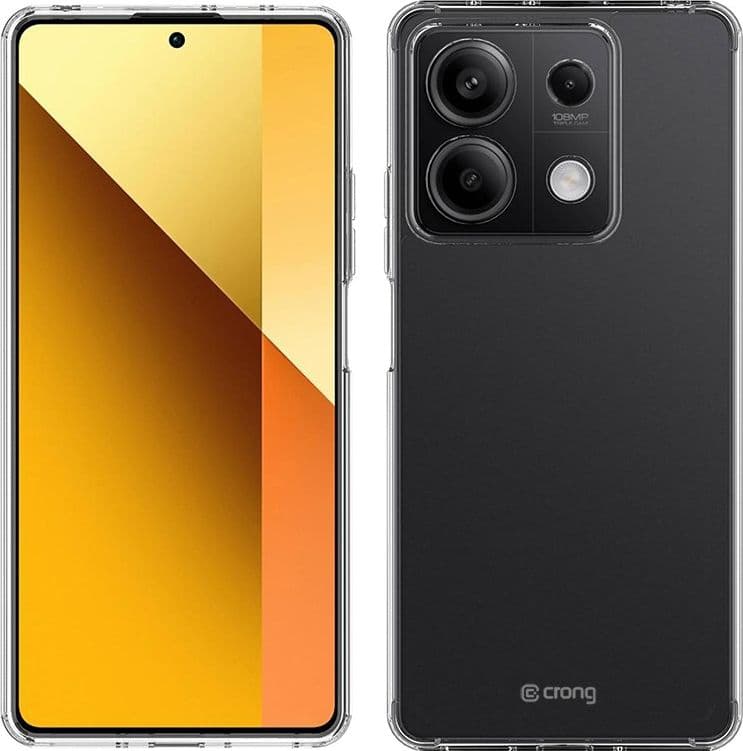 Crong Crystal Shield Cover - Custodia per Xiaomi Redmi Note 13 4G (Trasparente) - 2