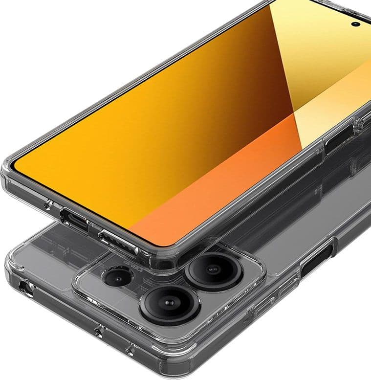 Crong Crystal Shield Cover - Custodia per Xiaomi Redmi Note 13 4G (Trasparente) - 4