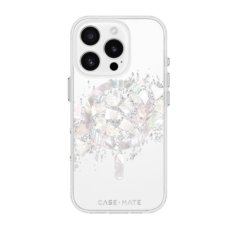 Case-Mate Karat MagSafe - Case for iPhone 16 Pro with Pearl Inlay (A Touch of Pearl) - 2
