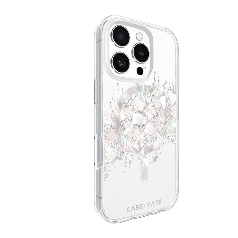 Case-Mate Karat MagSafe - Case for iPhone 16 Pro with Pearl Inlay (A Touch of Pearl) - 3