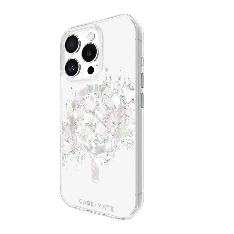 Case-Mate Karat MagSafe - Case for iPhone 16 Pro with Pearl Inlay (A Touch of Pearl) - 4