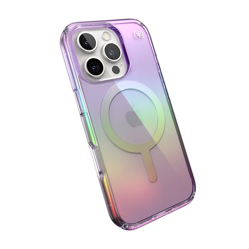 Speck Presidio2 Lux MagSafe - Custodia per iPhone 16 Pro (viola incredibile / trasparente) - 8