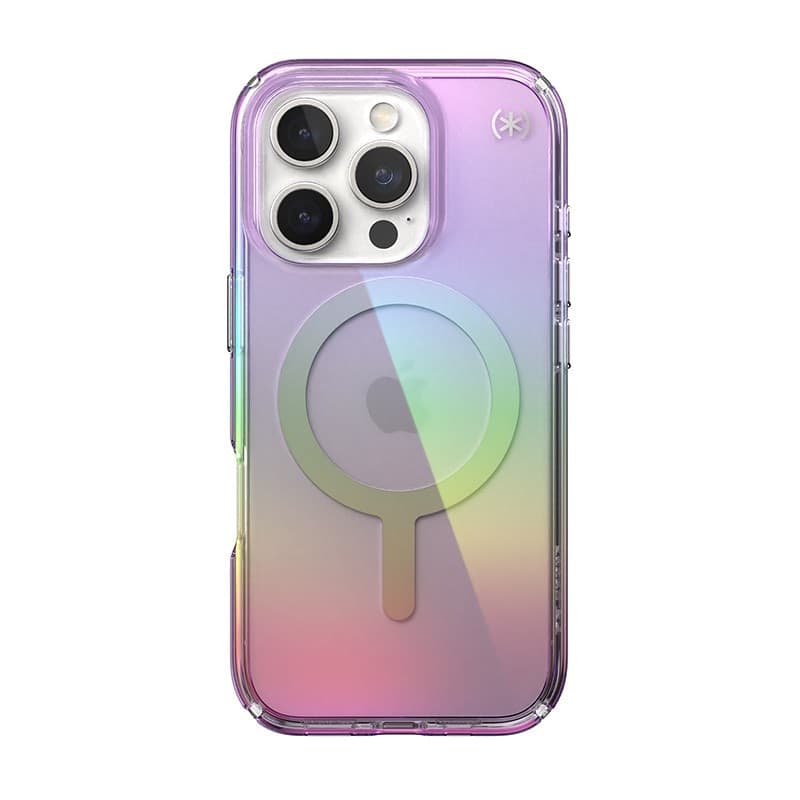 Speck Presidio2 Lux MagSafe - Custodia per iPhone 16 Pro (viola incredibile / trasparente) - 9