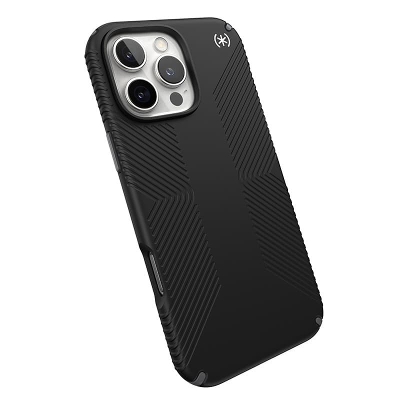 Speck Presidio2 Grip - Custodia per iPhone 16 Pro Max (Nero / Grigio Ardesia / Bianco) - 8
