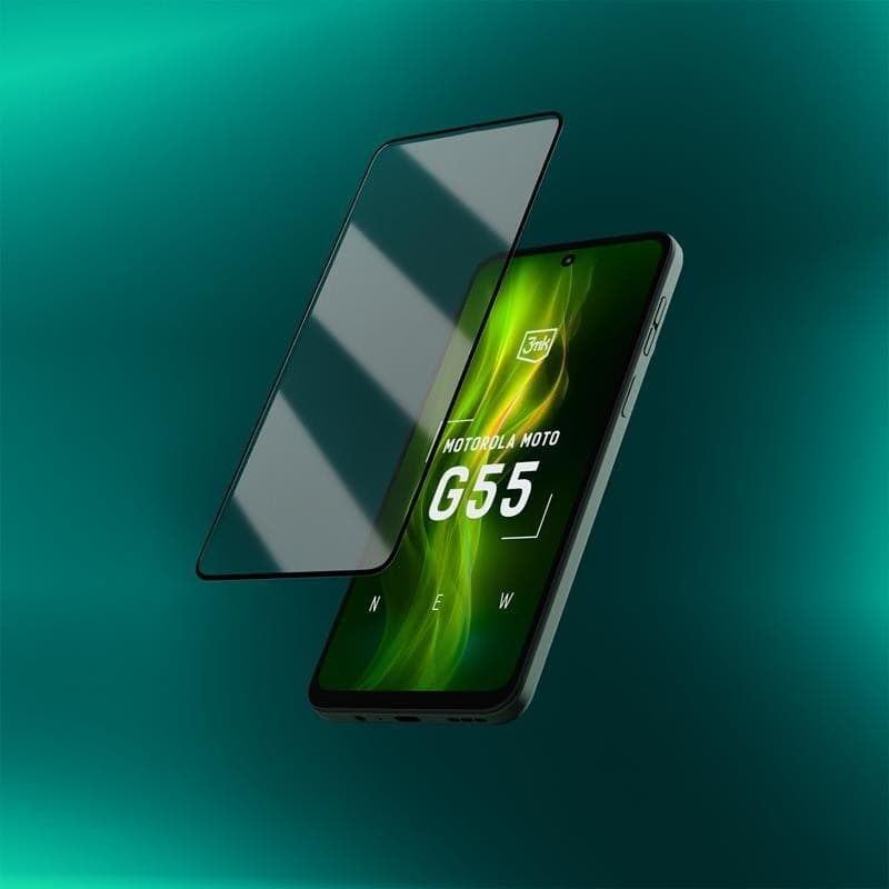 3mk HardGlass Max Lite - Tempered glass for Motorola Moto G55 5G (Black) - 6