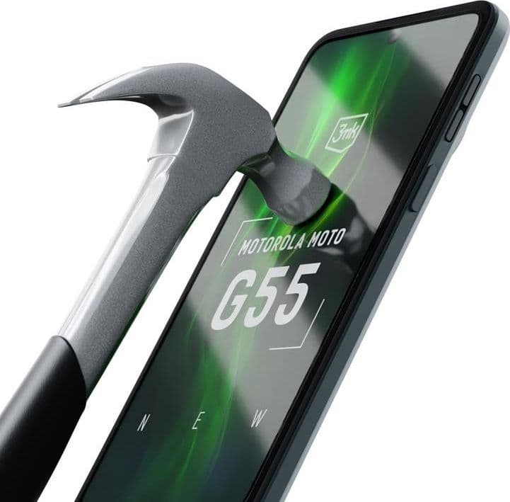 3mk HardGlass Max Lite - Tempered glass for Motorola Moto G55 5G (Black) - 8