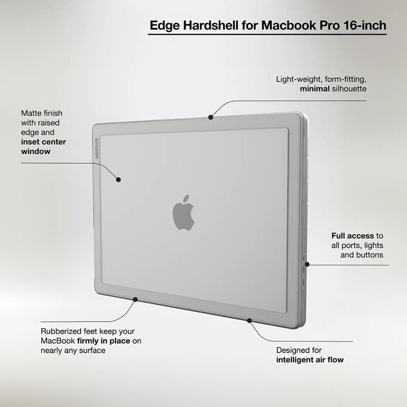 Incase Edge Hardshell Case - Case for MacBook Pro 16" (M4/M3/M2/M1/2024-2021) (Clear) - 7