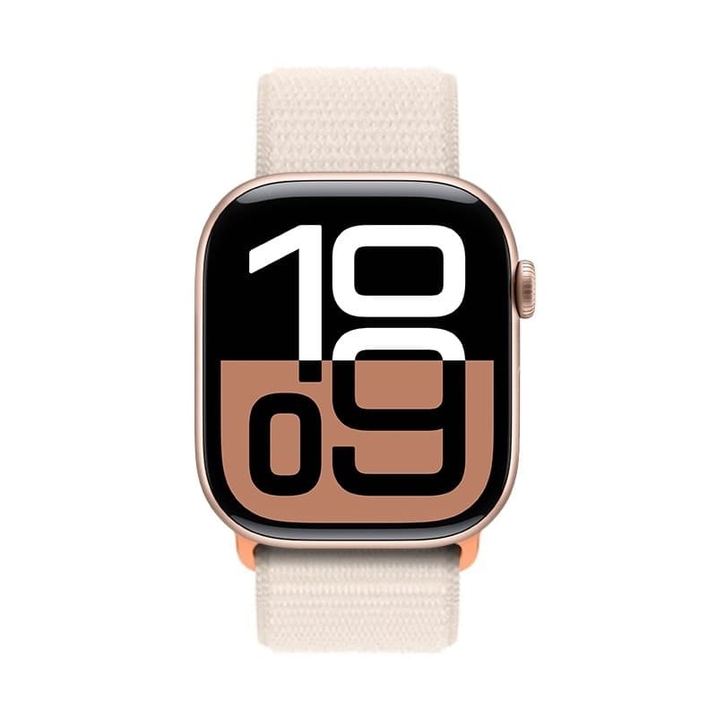 Cinturino sportivo Crong in nylon per Apple Watch 38/40/41/42 mm (Starlight) - 2