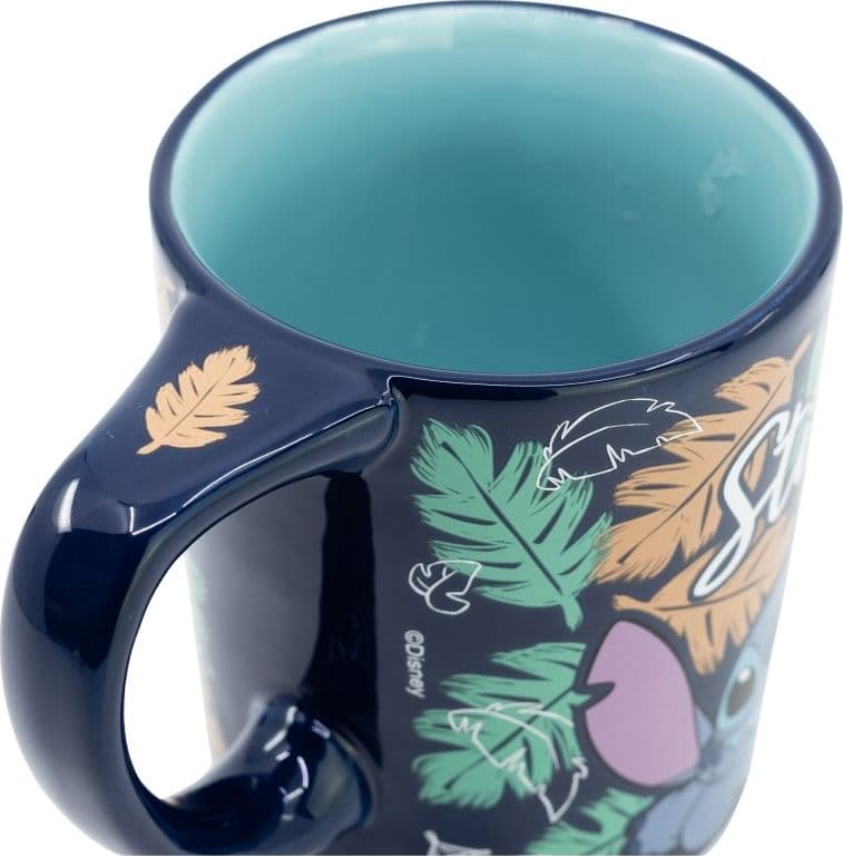 Disney Stitch - Tazza in ceramica antiribaltamento Dropsafe della collezione Ohana da 300 ml - 3