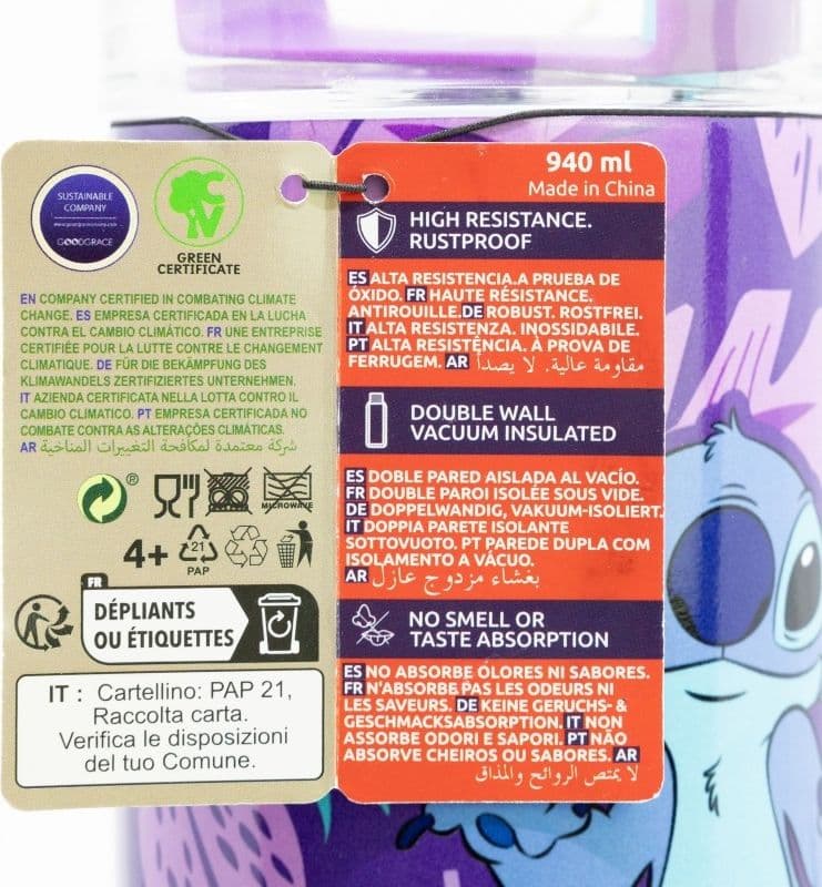 Disney Stitch - Tazza termica XL Rambler in acciaio inox 940 ml - 6