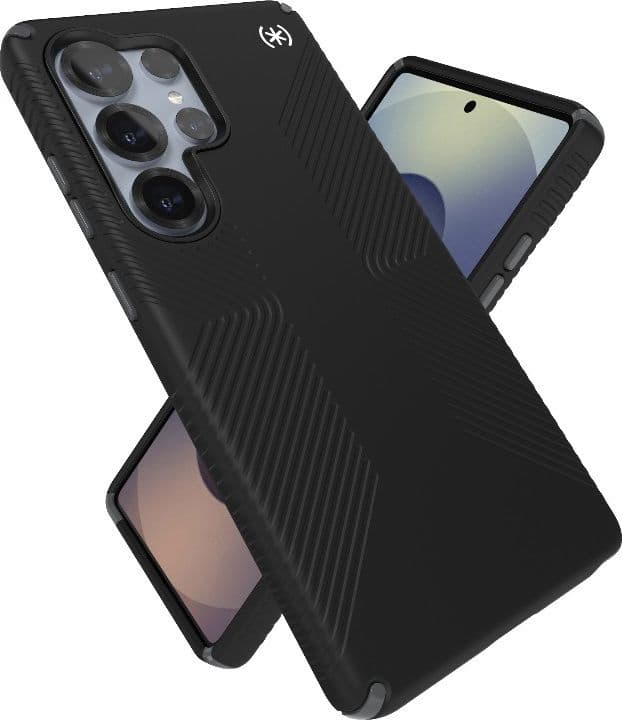Speck Presidio2 Grip - Custodia per Samsung Galaxy S25 Ultra (Nero/Grigio Ardesia/Bianco) - 8